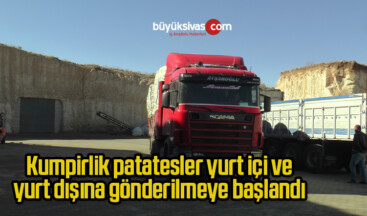 Kumpirlik patatesler yurt içi ve yurt dışına gönderilmeye başlandı