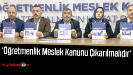 ‘Öğretmenlik Meslek Kanunu Çıkarılmalıdır’