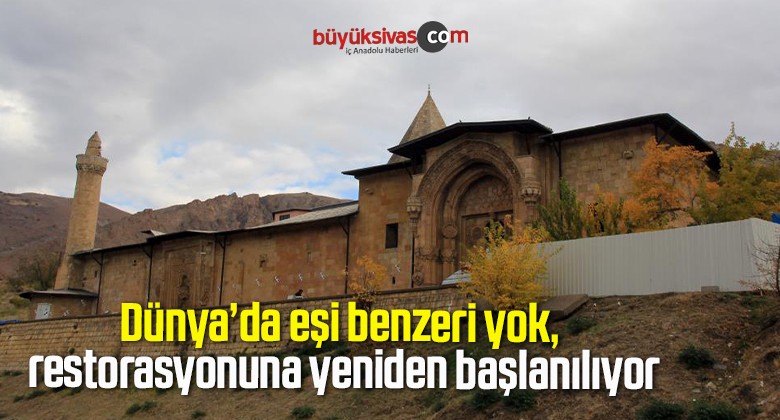 Dünya’da eşi benzeri yok, restorasyonuna yeniden başlanılıyor