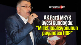 AK Parti MKYK üyesi Gündoğdu: “Millet koalisyonunun payandası HDP”