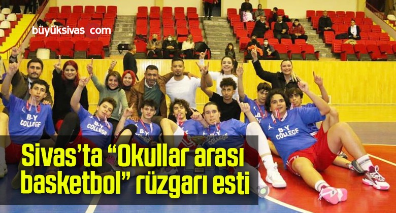 Sivas’ta “Okullar arası basketbol” rüzgarı esti