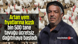 Artan yem fiyatlarına kızdı bin 500 tane tavuğu ücretsiz dağıtmaya başladı