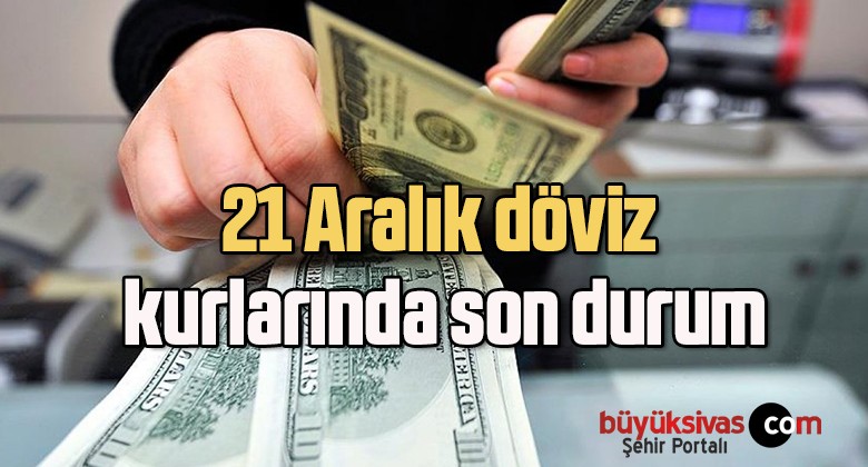 21 Aralık döviz kurlarında son durum