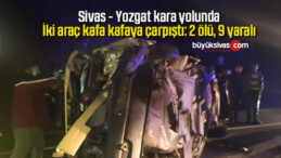 İki araç kafa kafaya çarpıştı: 2 ölü, 9 yaralı