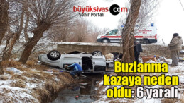 Buzlanma kazaya neden oldu: 6 yaralı