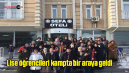 Lise öğrencileri kampta bir araya geldi