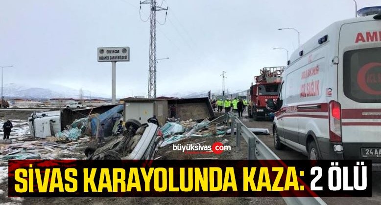 Sivas Karayolunda Kaza: 2 Ölü