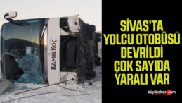 Sivas’ta otobüs kazası: 11 yaralı