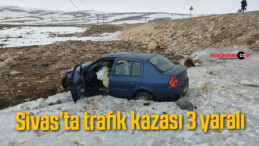 Sivas’ta trafik kazası 3 yaralı