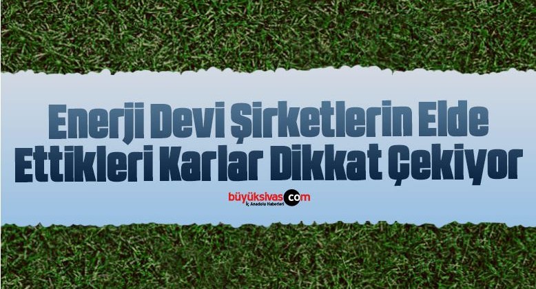 Enerji Devi Şirketlerin Elde Ettikleri Karlar Dikkat Çekiyor