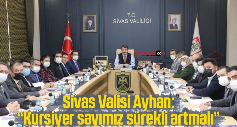 Ayhan: “Kursiyer sayımız sürekli artmalı”