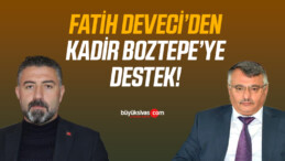 Sivas Şehit Aileleri ve Gazileri Dernek Başkanı Deveci’den Boztepe’ye Destek!