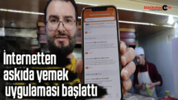 İnternetten askıda yemek uygulaması başlattı