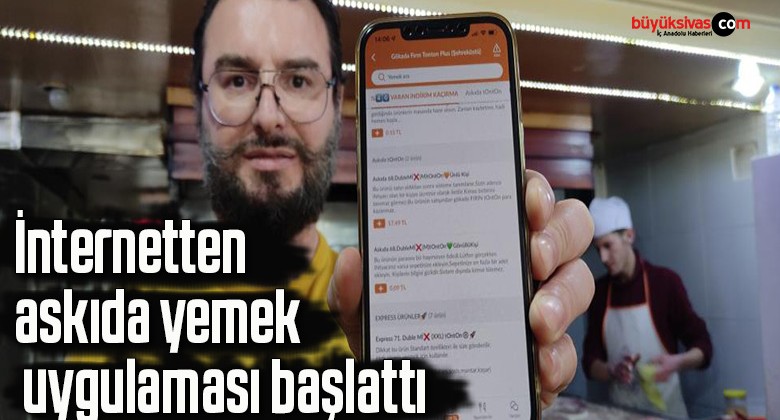 İnternetten askıda yemek uygulaması başlattı