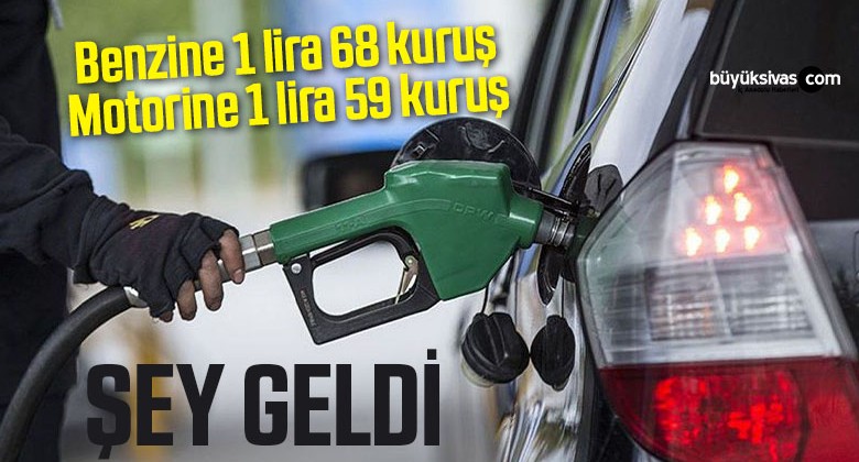 Benzine 1 lira 68 kuruş, motorine 1 lira 59 kuruş zam geldi