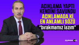 Cumhuriyet Üniversitesi Rektörü Prof. Dr. Alim Yıldız “bırakmamız lazım”