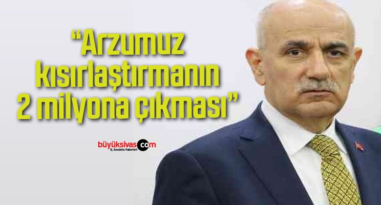 Bakan Kirişci: “Arzumuz kısırlaştırmanın 2 milyona çıkması”