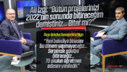 Ali İzgi Başkan Bilgin’e projeleri ne zaman bitireceğini sordu