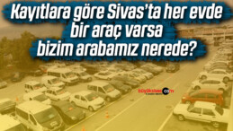 Sivas’ta motorlu taşıt sayısı 170 bini aştı