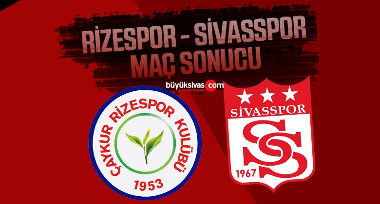 Rizespor – Sivasspor Maç Sonucu