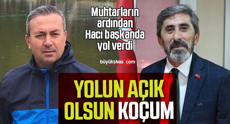 Hacı Çetindağ Adem Uzun’a yol verdi! “Yolun açık olsun KOÇUM”