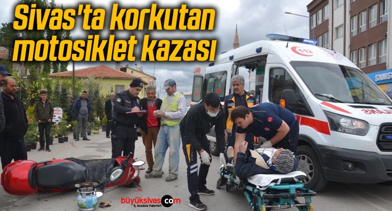 Sivas’ta korkutan motosiklet kazası