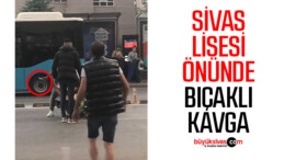 Sivas Lisesi Önünde Bıçaklı Kavga