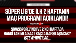 Sivasspor’un Yeni Sezon Süper Lig’deki Maç Programı Belli Oldu