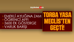 Torba Yasa Meclis’ten Geçti! İşte Ayrıntılar!