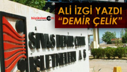 Köşe Yazarımız Ali İzgi Yazdı “Demir Çelik”