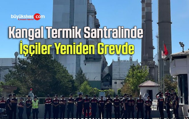 Kangal Termik Santralinde İşçiler Yeniden Grevde