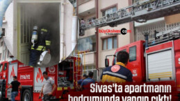 Sivas’ta apartmanın bodrumunda yangın çıktı!