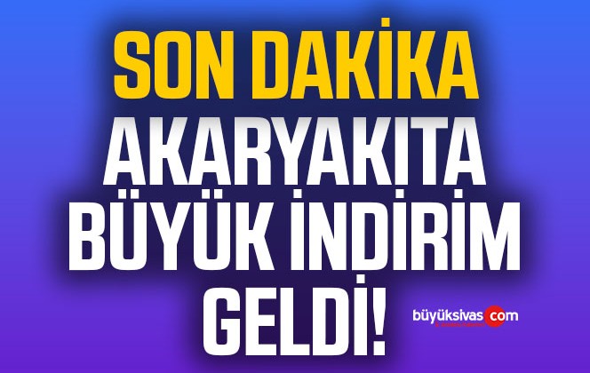 Akaryakıta İndirim Geldi!