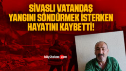 Sivaslı vatandaş yangını söndürmek isterken hayatını kaybetti