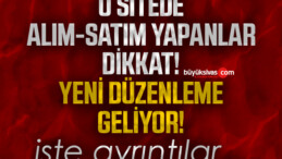 O Sitede Alım Satım Yapanlar Dikkat! Yeni Düzenleme Geliyor!