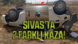 Sivas’ta iki farklı kaza: 4 yaralı