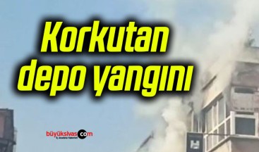 Korkutan depo yangını