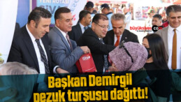 Başkan Demirgil’den katmer çörek ve turşu ikramı