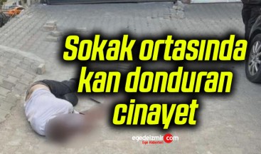 Sokak ortasında kan donduran cinayet