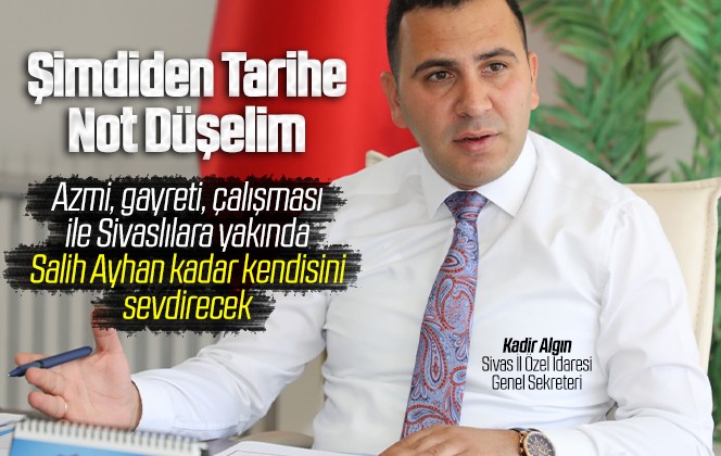 Kadir Algın azmi gayreti ve çabası ile takdir topluyor