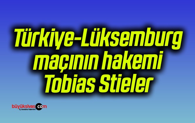 Türkiye-Lüksemburg maçının hakemi Tobias Stieler