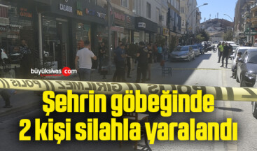 Şehrin göbeğinde 2 kişi silahla yaralandı