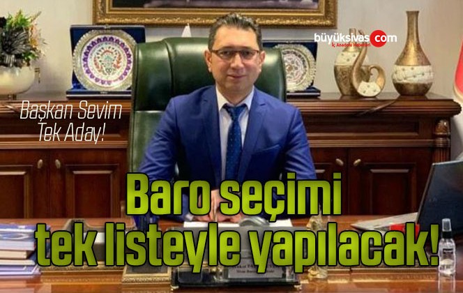 Sevim’in karşısına kimse çıkamadı! Baro seçimi tek listeyle yapılacak!