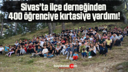 Sivas’ta ilçe derneğinden 400 öğrenciye kırtasiye yardımı!