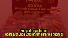 Uyuşturucu operasyonunda 23 kilogram esrar ele geçirildi