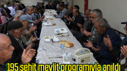 195 şehit mevlit programıyla anıldı