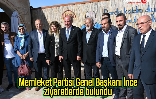 Memleket Partisi Genel Başkanı İnce, ziyaretlerde bulundu