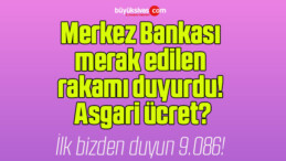 Merkez Bankası merak edilen rakamı duyurdu! Asgari ücret?