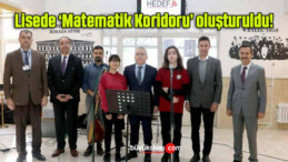 Lisede ‘Matematik Koridoru’ oluşturuldu!