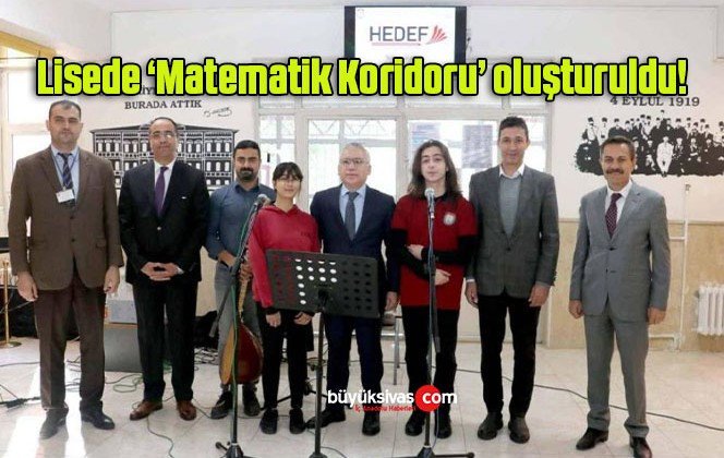 Lisede ‘Matematik Koridoru’ oluşturuldu!